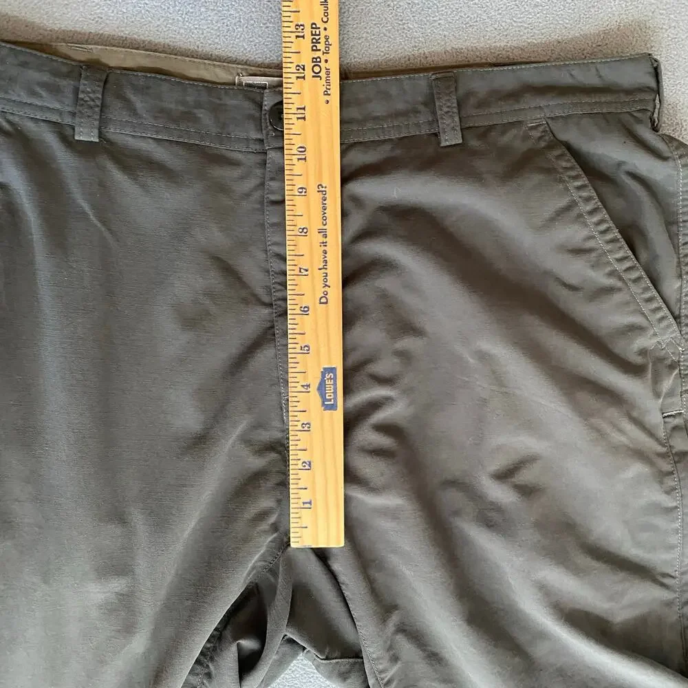 REI Co Op Hiking Shorts Mens 40 Gray UPF Outdoor Cargo Nylon Gorpcore Zip Pocket